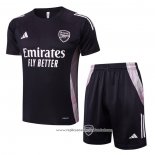 Fato de Treino Arsenal 2024-2025 Manga Curta Cinza Oscuro - Calcas Curta