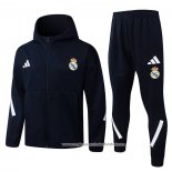 Fato de Treino Hoodie Real Madrid 2025-2026 Preto