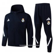 Fato de Treino Hoodie Real Madrid 2025-2026 Preto