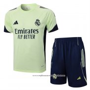 Fato de Treino Real Madrid 2025-2026 Manga Curta Verde - Calcas Curta