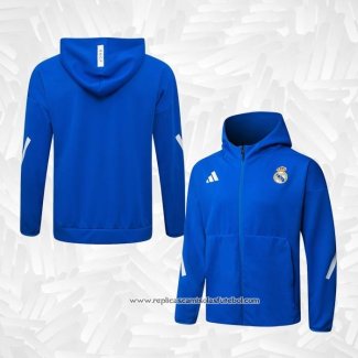 Jaqueta Hoodie Real Madrid 2025-2026 Azul