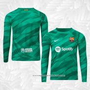 Camisola Barcelona Goleiro 2023-2024 Manga Comprida Verde