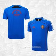 Camisola Polo del Manchester United 2025-2026 Azul