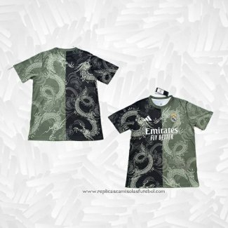 Camisola Real Madrid Dragon 2025-2026 Preto Cinza Tailandia