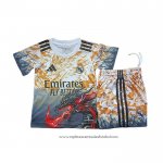 Camisola Real Madrid Dragon 2025-2026 Crianca Laranja