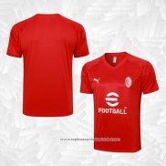 Camisola de Treinamento AC Milao 2023-2024 Vermelho