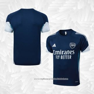 Camisola de Treinamento Arsenal 2025-2026 Azul Cinza