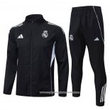 Chandal de Corta-vento do Real Madrid 2025-2026 Preto