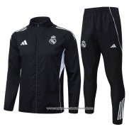 Chandal de Corta-vento do Real Madrid 2025-2026 Preto