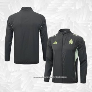 Corta-vento do Real Madrid 2025-2026 Verde Cinza