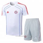 Fato de Treino Bayern de Munique 2025-2026 Manga Curta Branco - Calcas Curta