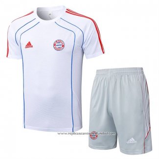 Fato de Treino Bayern de Munique 2025-2026 Manga Curta Branco - Calcas Curta