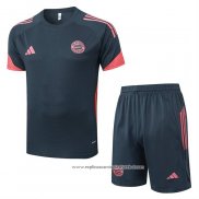 Fato de Treino Bayern de Munique 2025-2026 Manga Curta Cinza Oscuro - Calcas Curta