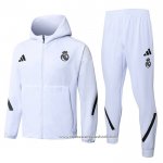 Fato de Treino Hoodie Real Madrid 2025-2026 Branco