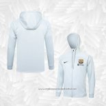 Jaqueta Hoodie Barcelona 2023-2024 Branco