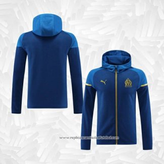 Jaqueta Hoodie Olympique Marsella 2023-2024 Azul