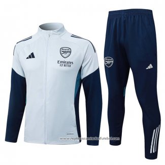 Jaqueta de Treinamento Arsenal 2025-2026 Crianca Cinza