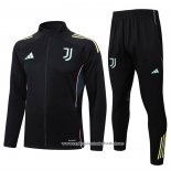 Jaqueta de Treinamento Juventus 2025-2026 Crianca Preto