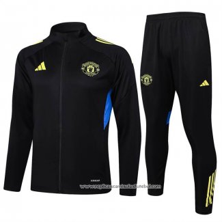 Jaqueta de Treinamento Manchester United 2025-2026 Preto Amarelo