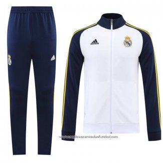 Jaqueta de Treinamento Real Madrid 2022-2023 Branco y Azul