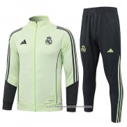 Jaqueta de Treinamento Real Madrid 2025-2026 Verde Preto