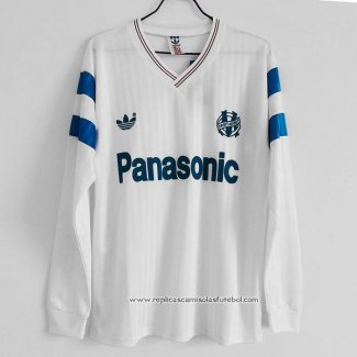 Retro Camisola 1º Olympique Marsella 1990 Manga Comprida