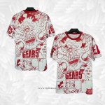 Camisola Japao Anime Luffy 2025-2026 Branco Vermelho Tailandia