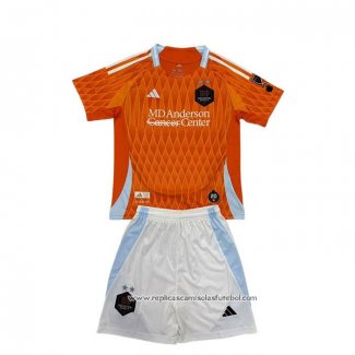 Camisola 1º Houston Dynamo 2025 Crianca