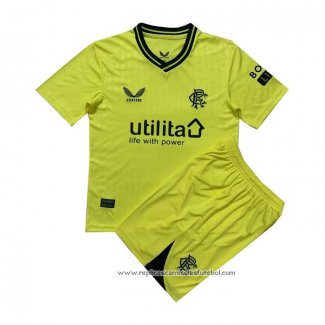 Camisola Rangers Goleiro 2023-2024 Crianca Amarelo