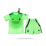 Camisola Real Madrid Goleiro 2025-2026 Crianca Verde
