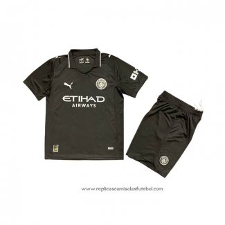 Camisola 3º Manchester City 2025-2026 Crianca
