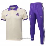 Conjunto Polo del Real Madrid 2025-2026 Amarelo