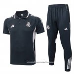 Conjunto Polo del Real Madrid 2025-2026 Cinza Rosa