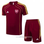 Fato de Treino Arsenal 2025-2026 Manga Curta Vermelho - Calcas Curta