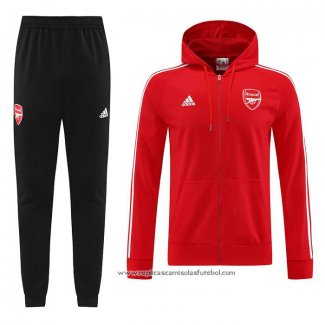 Fato de Treino Hoodie Arsenal 2022-2023 Vermelho