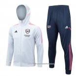 Fato de Treino Hoodie Arsenal 2023-2024 Cinza