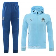 Fato de Treino Hoodie Olympique Marsella 2022-2023 Azul