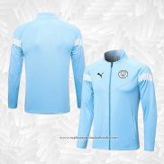 Jaqueta Manchester City 2022-2023 Azul Claro