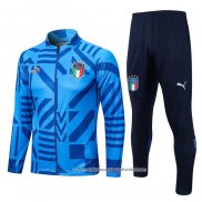 Jaqueta de Treinamento Italia 2022-2023 Azul