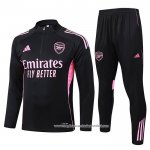Sueter de Treinamento Arsenal 2025-2026 Crianca Preto Rosa