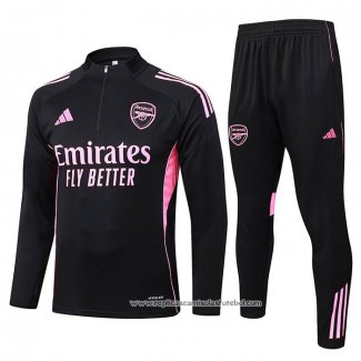 Sueter de Treinamento Arsenal 2025-2026 Crianca Preto Rosa