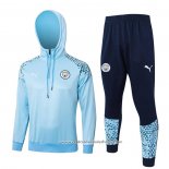 Sueter de Treinamento Manchester City 2023-2024 Azul Claro