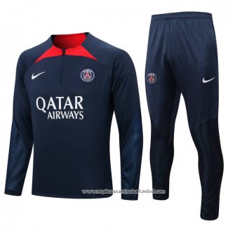 Sueter de Treinamento Paris Saint-Germain 2022-2023 Azul Oscuro