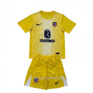 Camisola Atletico Madrid Goleiro 2025-2026 Crianca Amarelo