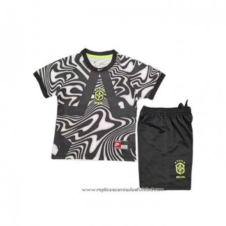 Camisola Brasil Goleiro 2026 Crianca Preto
