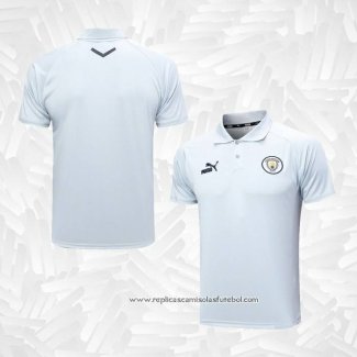 Camisola Polo del Manchester City 2023-2024 Cinza