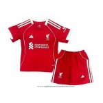 Camisola 1º Liverpool 2025-2026 Crianca