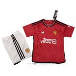 Camisola 1º Manchester United 2023-2024 Crianca