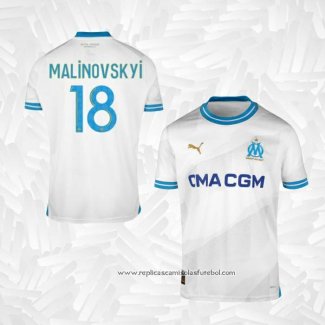 Camisola 1º Olympique Marsella Jogador Malinovskyi 2023-2024