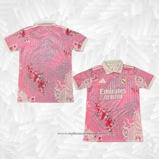 Camisola Real Madrid Dragon 2025-2026 Vermelho Tailandia Rosa